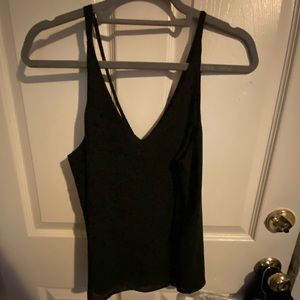TOPSHOP Black dress tank top